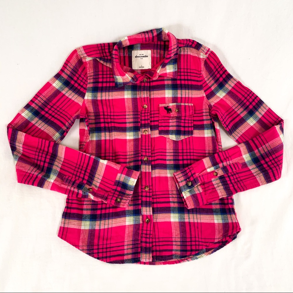 Abercrombie flannel button down long sleeve